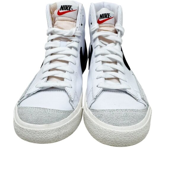 Nike Blazer Mid ’77 White Black Women’s Sneakers Size 7.5 Leather Retro Classic - Picture 8 of 15